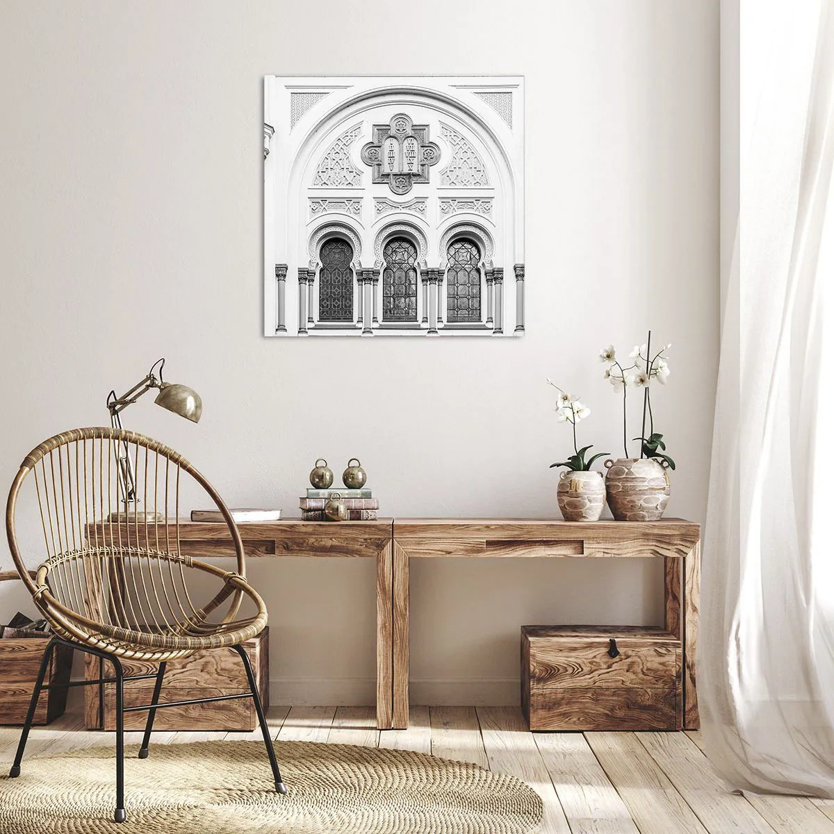 Bild auf Leinwand - Leinwandbild - An der Grenze der Kulturen - 30x30 cm