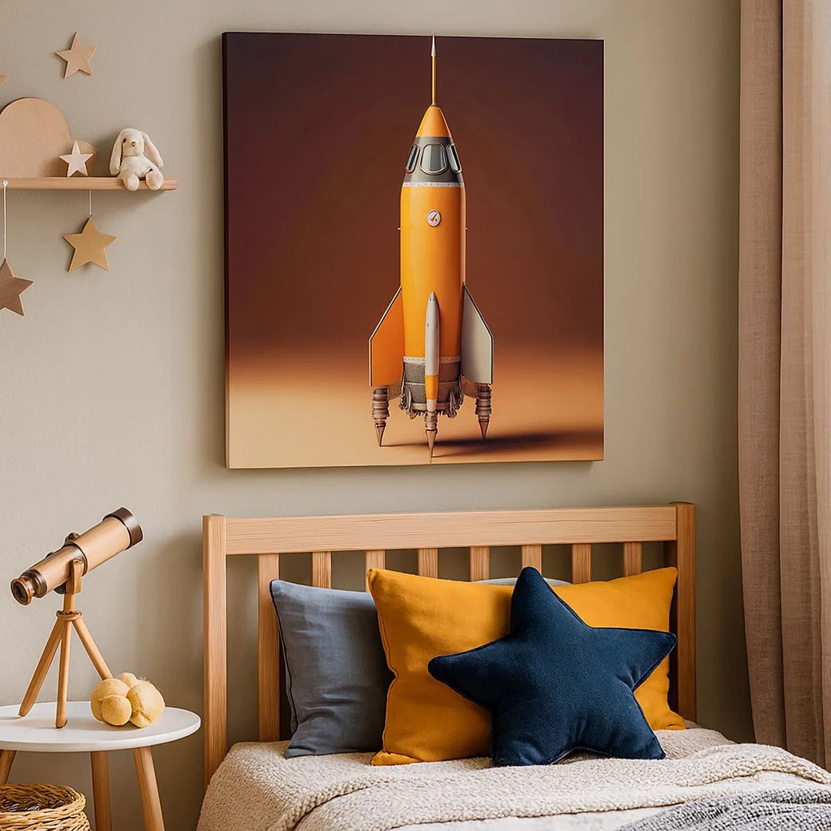 Bild auf Leinwand - Leinwandbild - Es beginnt mit einem Traum - 30x30 cm