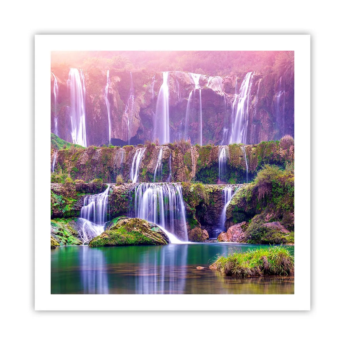 Poster - Treppe zum Himmel - 60x60 cm