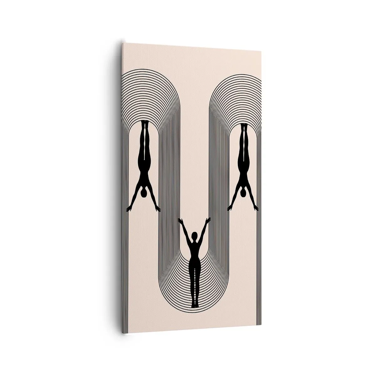 Bild auf Leinwand - Leinwandbild - Verkehrt herum - 65x120 cm