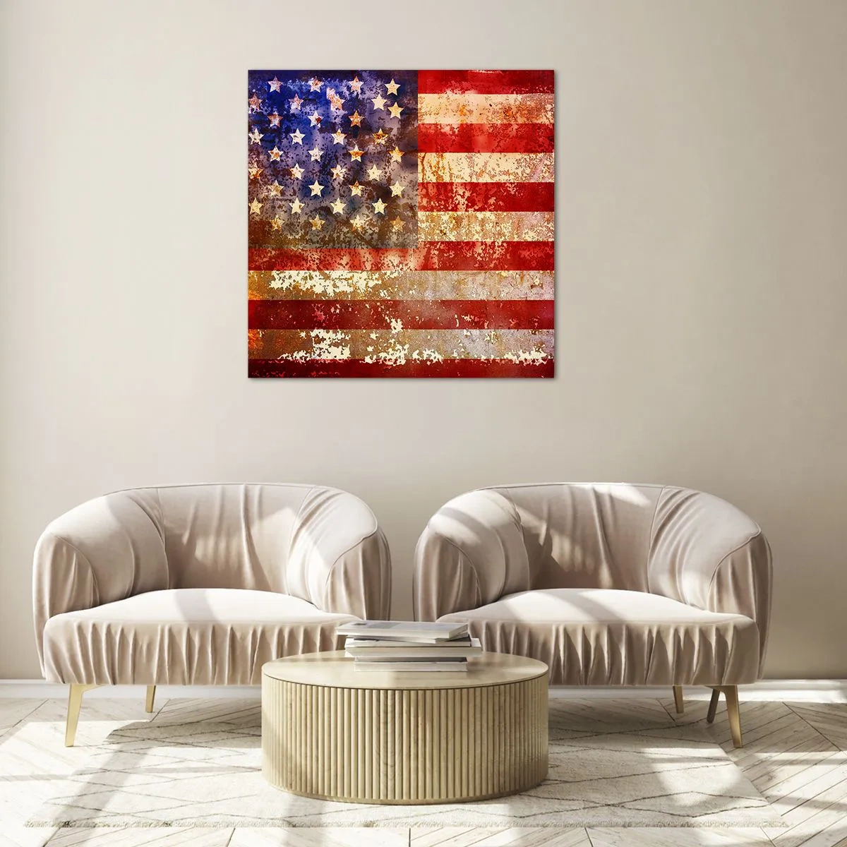 Glasbild - Bild auf glas - Ruhm verblasst nicht - 60x60 cm