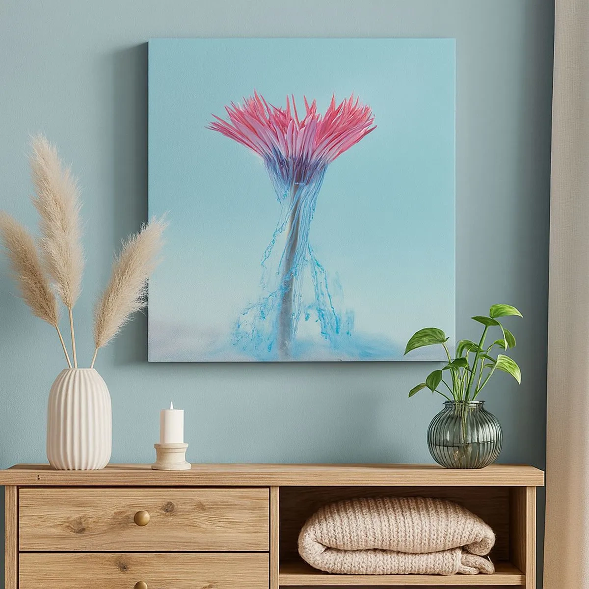 Bild auf Leinwand - Leinwandbild - In einer belebenden Umarmung - 30x30 cm