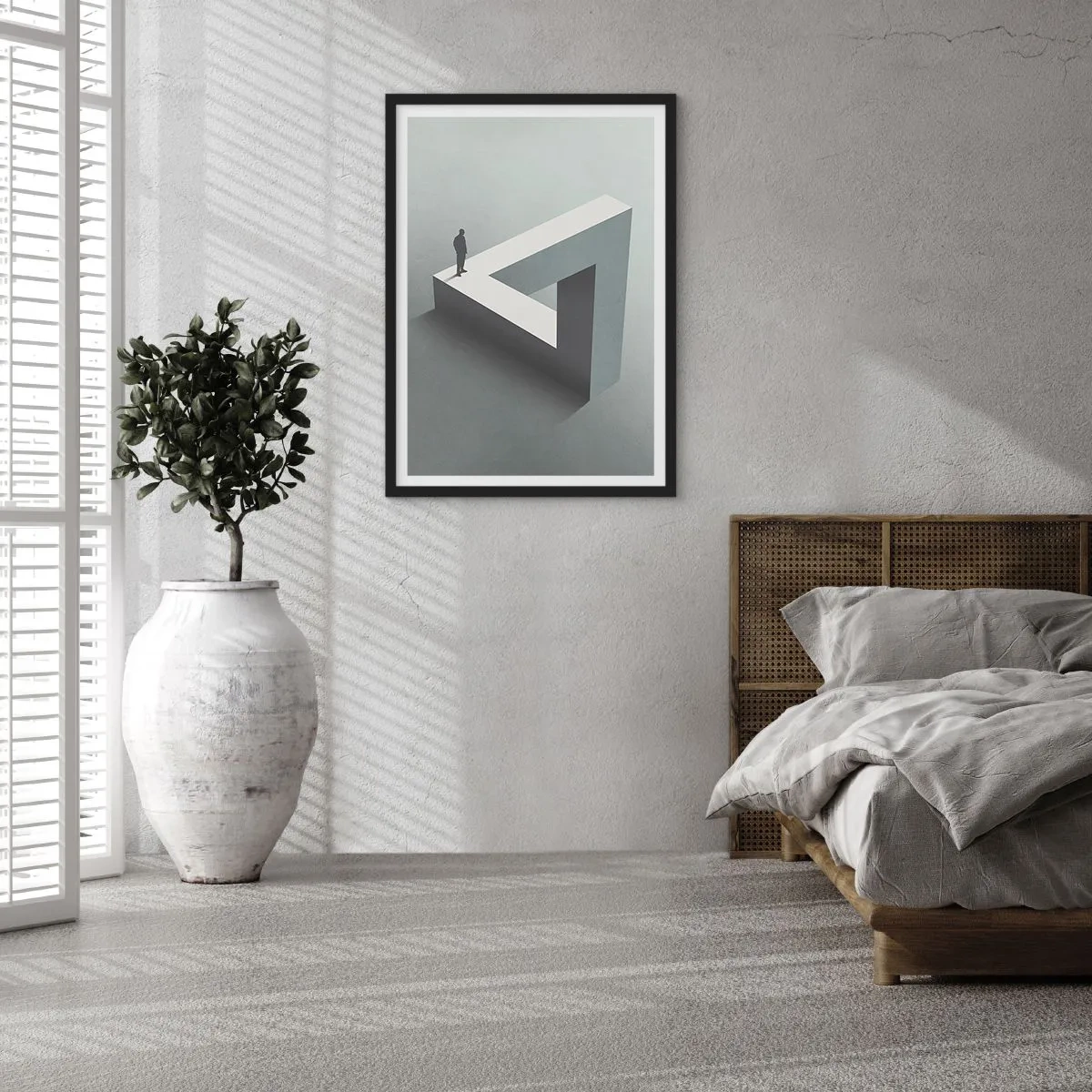 Poster in einem schwarzem Rahmen - Es ist also doch möglich - 70x100 cm