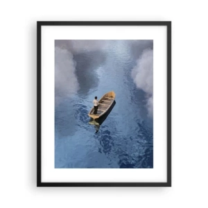 Poster in einem schwarzem Rahmen - Leben – Reise – unbekannt - 40x50 cm