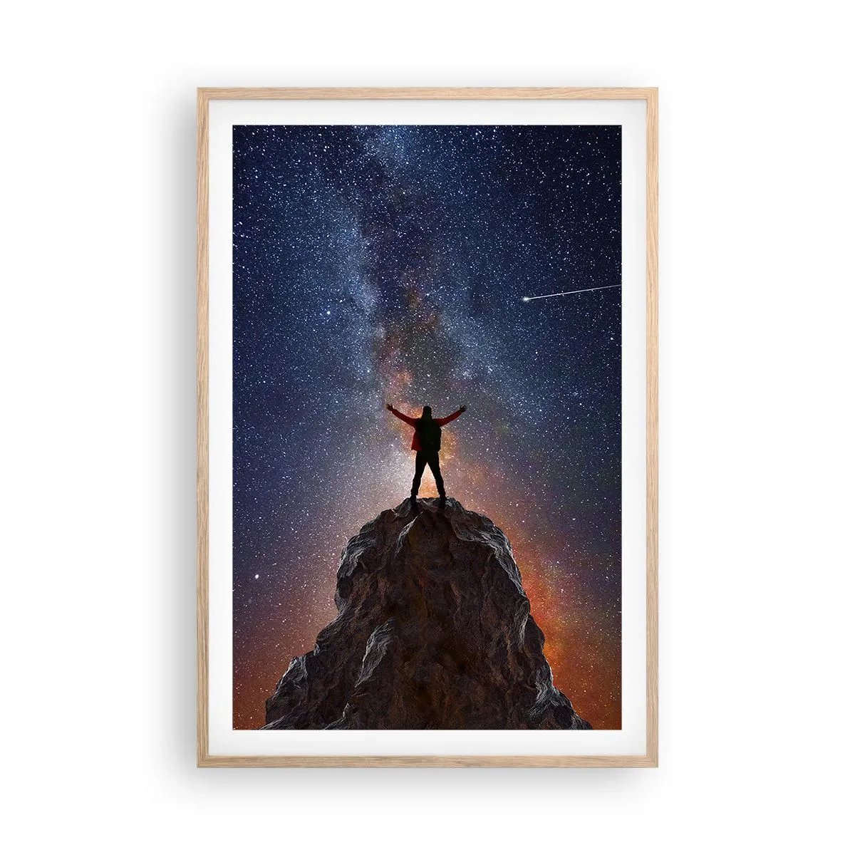 Poster in einem Rahmen aus heller Eiche - Die Macht ist mit mir! - 61x91 cm