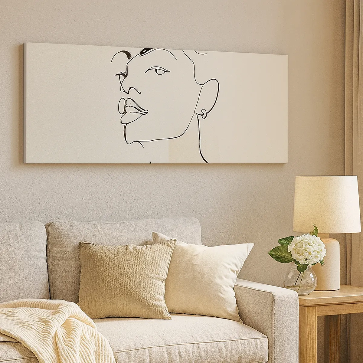 Bild auf Leinwand - Leinwandbild - Ein stolzer Blick - 30x30 cm