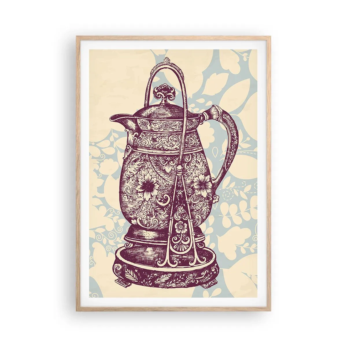 Poster in einem Rahmen aus heller Eiche - Schönheit des Alltags - 70x100 cm