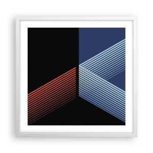 Poster in einem weißen Rahmen - Eine einfache Geschichte - 50x50 cm