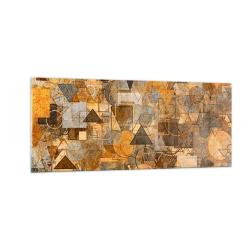 Glasbild - Bild auf glas - Die Welt in Form - 100x40 cm