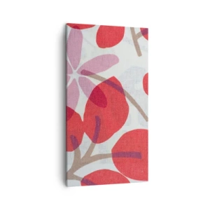 Bild auf Leinwand - Leinwandbild - Blumenarrangement in Rosa - 45x80 cm