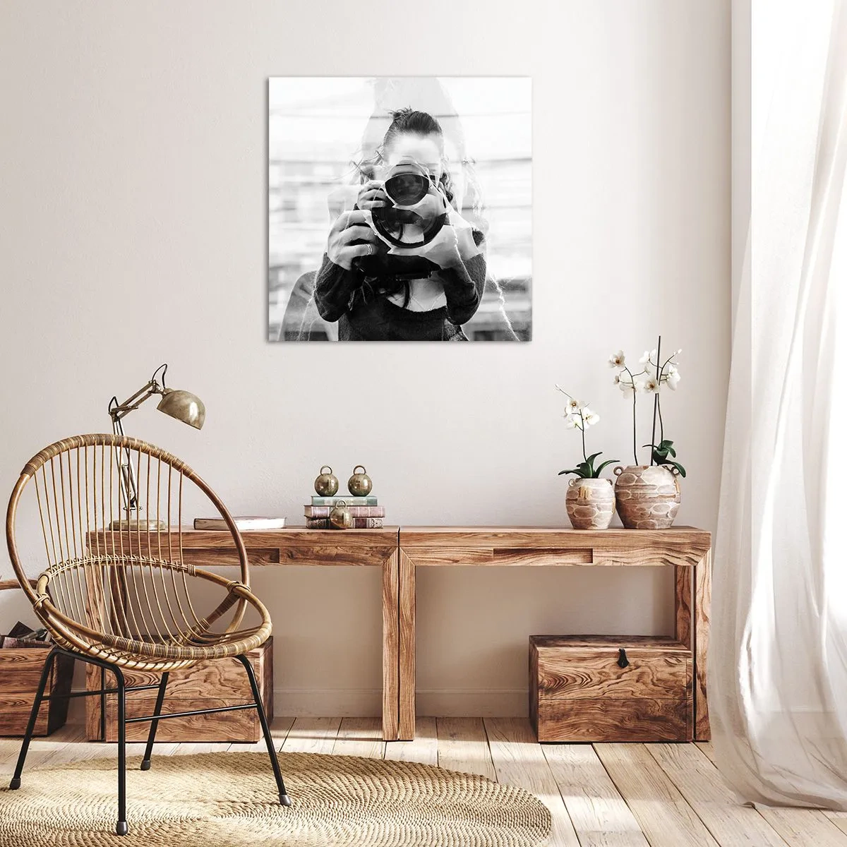 Bild auf Leinwand - Leinwandbild - Schöpfer und Material - 60x60 cm