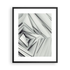 Poster in einem schwarzem Rahmen - Spitzwinklige Knospen - 40x50 cm