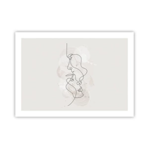 Poster - Verstrickt in eine Umarmung - 70x50 cm