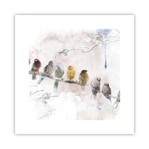 Poster - Geflügeltes Treffen - 30x30 cm