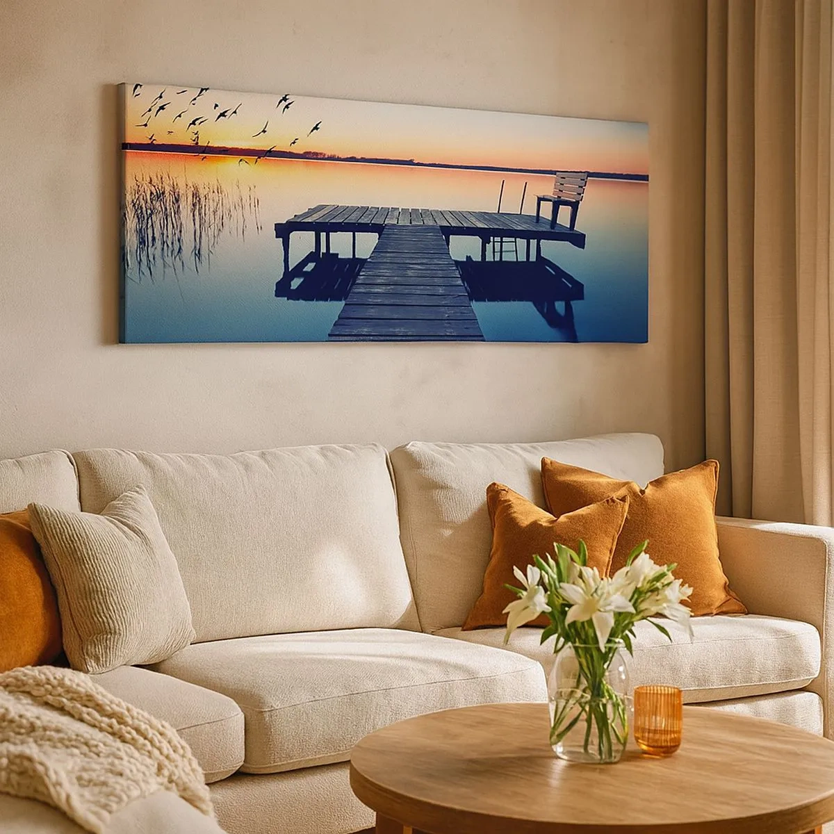 Bild auf Leinwand - Leinwandbild - Das war ein guter Tag - 100x40 cm