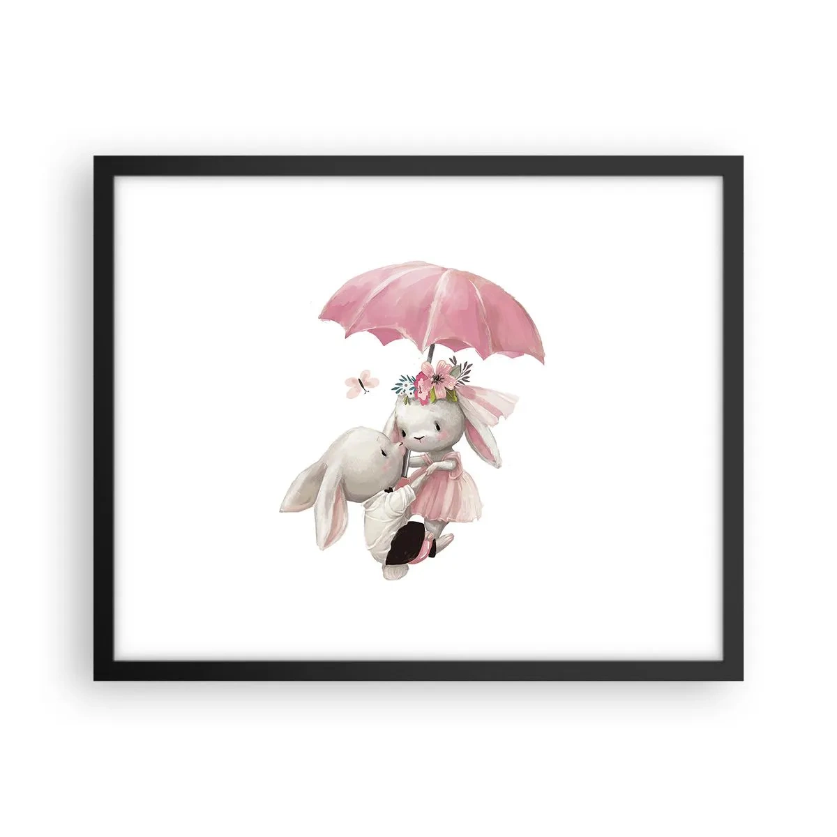 Poster in einem schwarzem Rahmen - Das ist eben Liebe - 50x40 cm