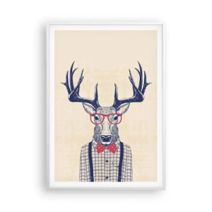 Poster in einem weißen Rahmen - Eine lustige Extravaganz - 70x100 cm