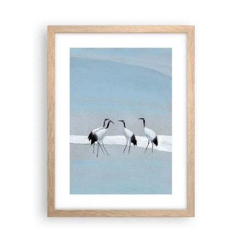 Poster in einem Rahmen aus heller Eiche - Nach einem heißen Tag - 30x40 cm