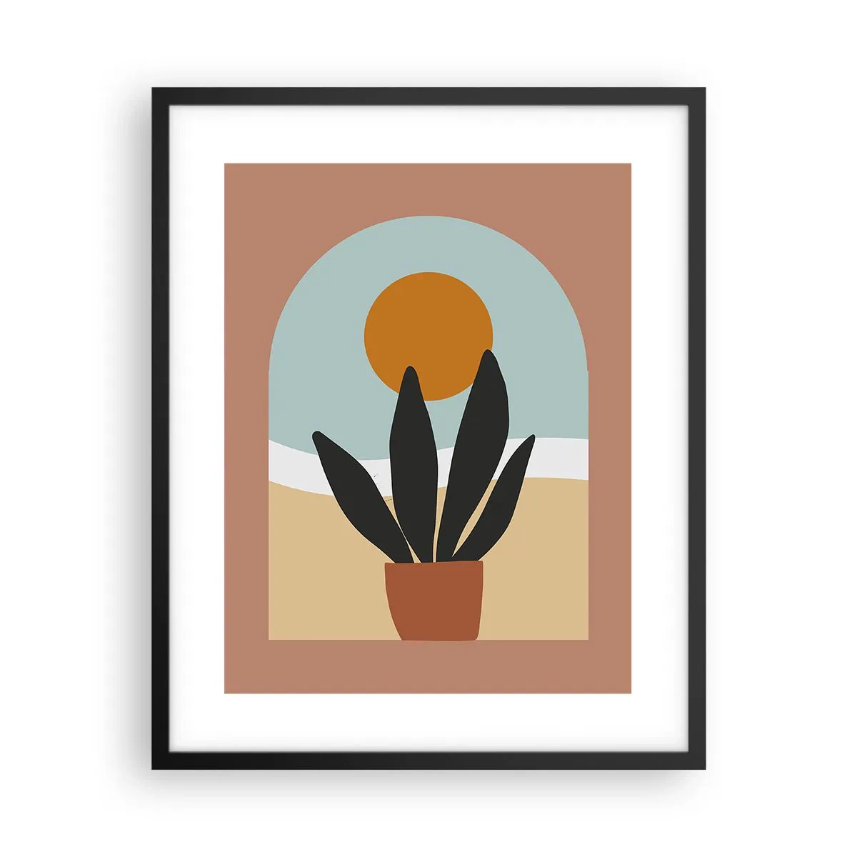 Poster in einem schwarzem Rahmen - Kleine Freuden - 40x50 cm