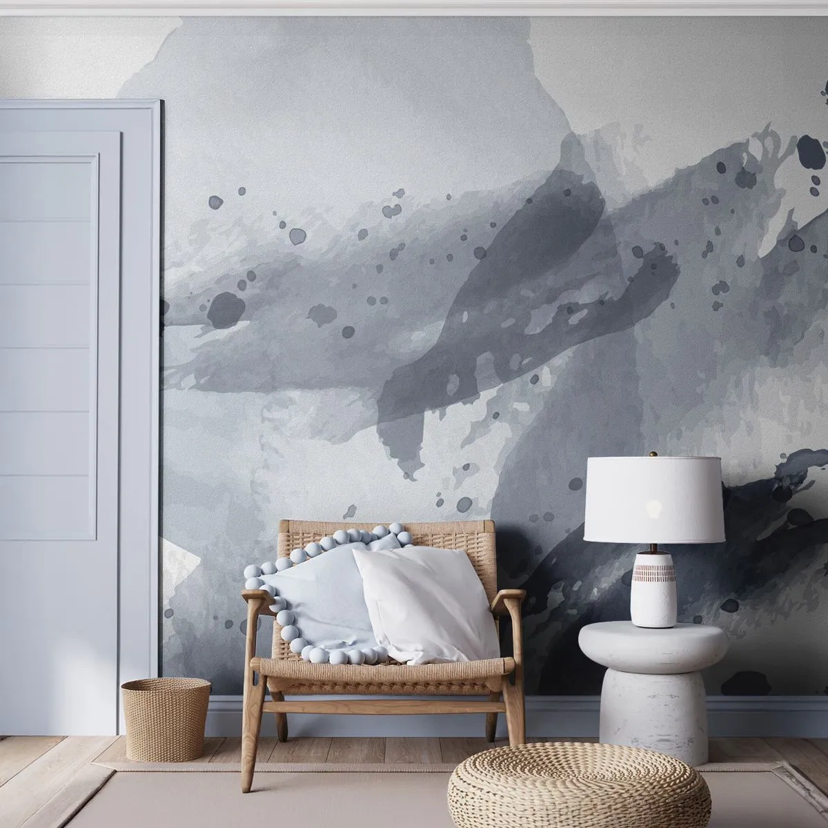 Fototapete Premium Canvas - Eine Studie über die Natur des Wassers - Abstraktion, Stück, Modernes Muster - 350x256 cm