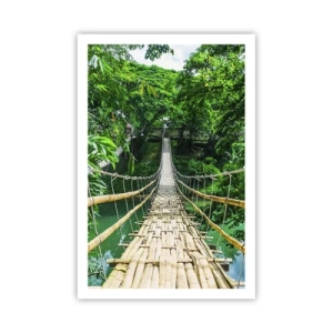 Poster - Monkey Bridge über das Grün - 61x91 cm