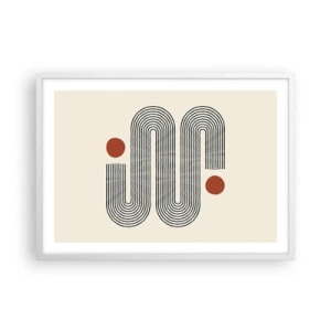 Poster in einem weißen Rahmen - Vom Anfang bis zum Ende - 70x50 cm