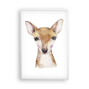 Poster in einem weißen Rahmen - Die Natur der Unschuld - 61x91 cm