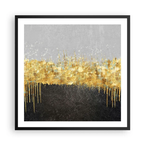 Poster in einem schwarzem Rahmen - Nach innen und nach oben - 60x60 cm