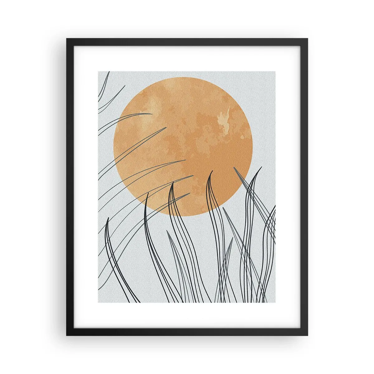 Poster in einem schwarzem Rahmen - Immer der Sonne entgegen - 40x50 cm