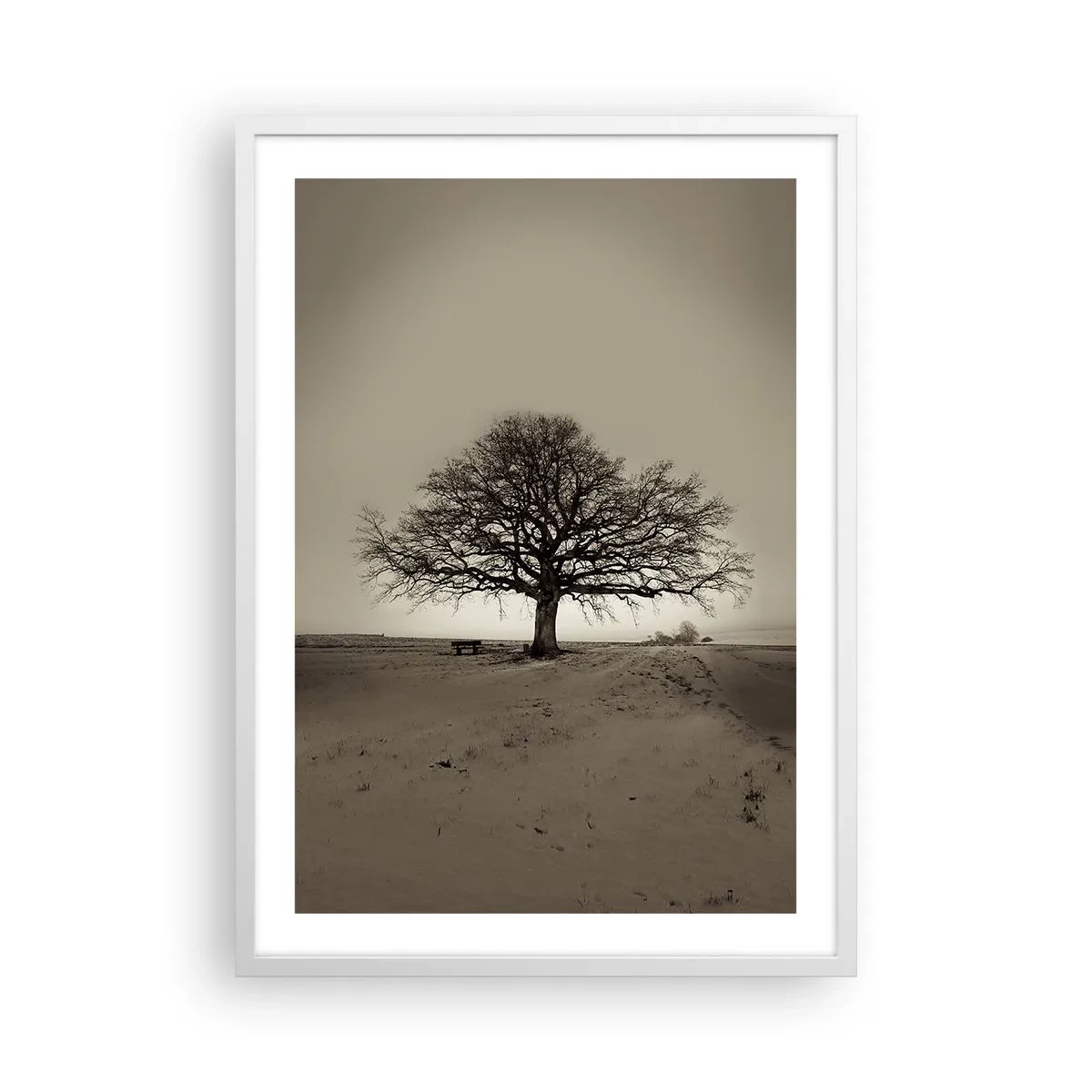 Poster in einem weißen Rahmen - Von hier zu Ewigkeit - 50x70 cm