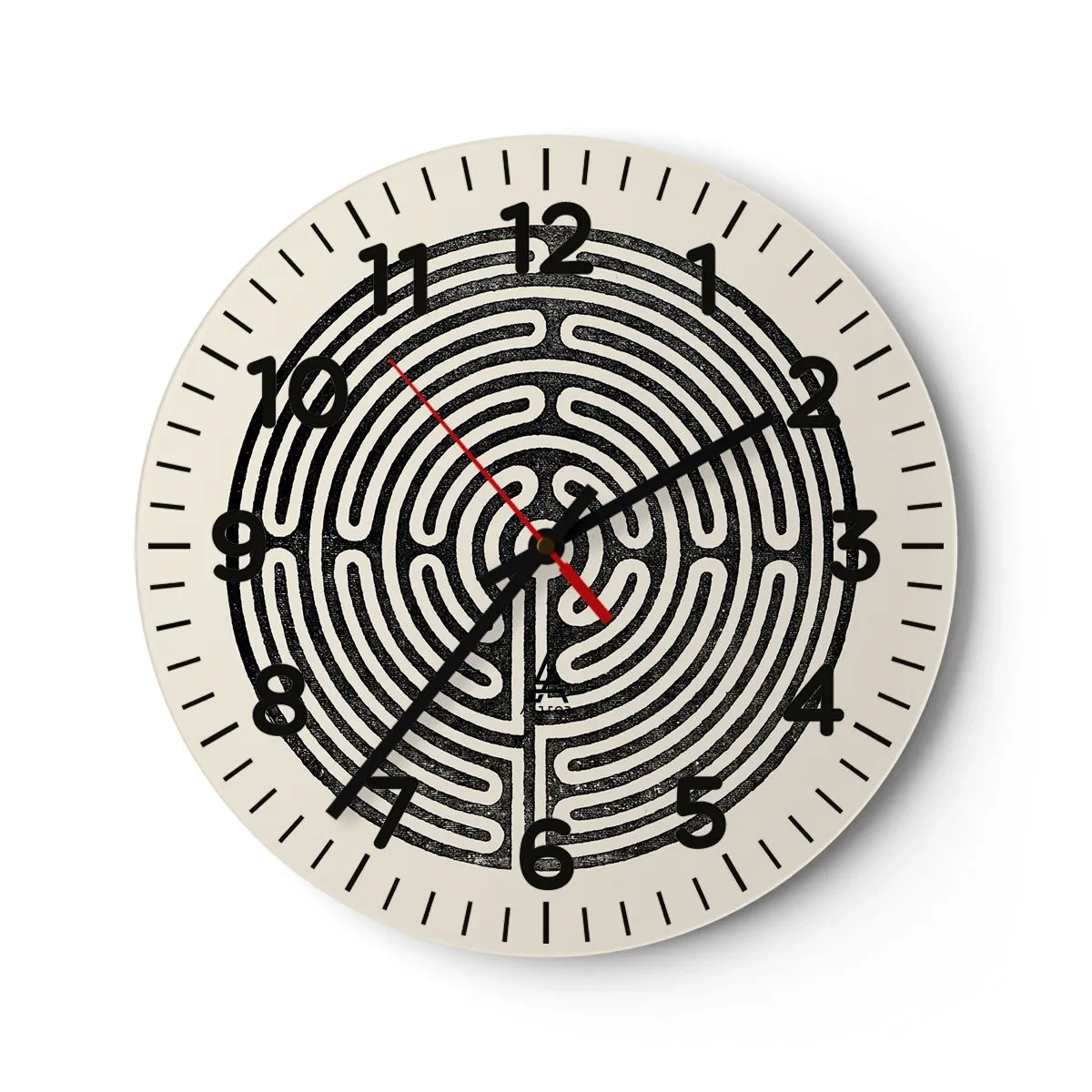Wanduhr - Glasuhr - Geheimnisvolle Ordnung - 30x30 cm