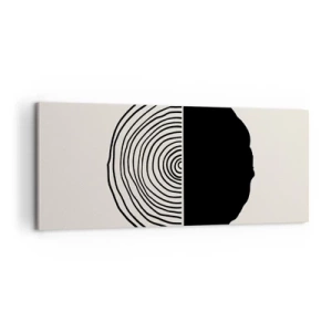 Bild auf Leinwand - Leinwandbild - Halb und halb - 100x40 cm