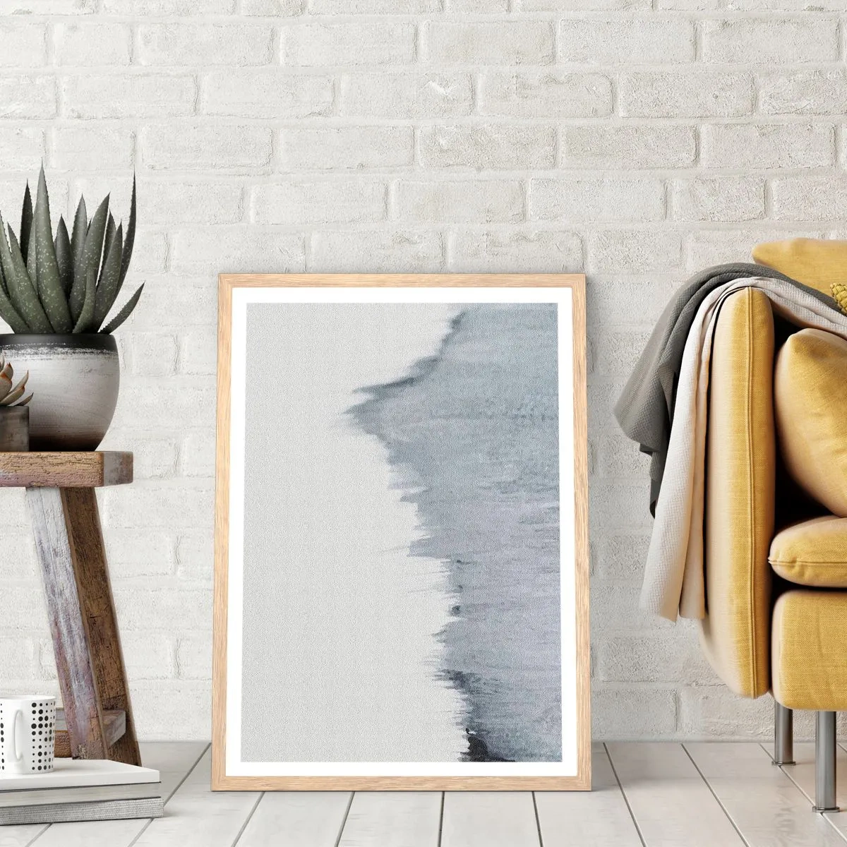 Poster in einem Rahmen aus heller Eiche - Mysteriöse Aufzeichnung - 50x70 cm