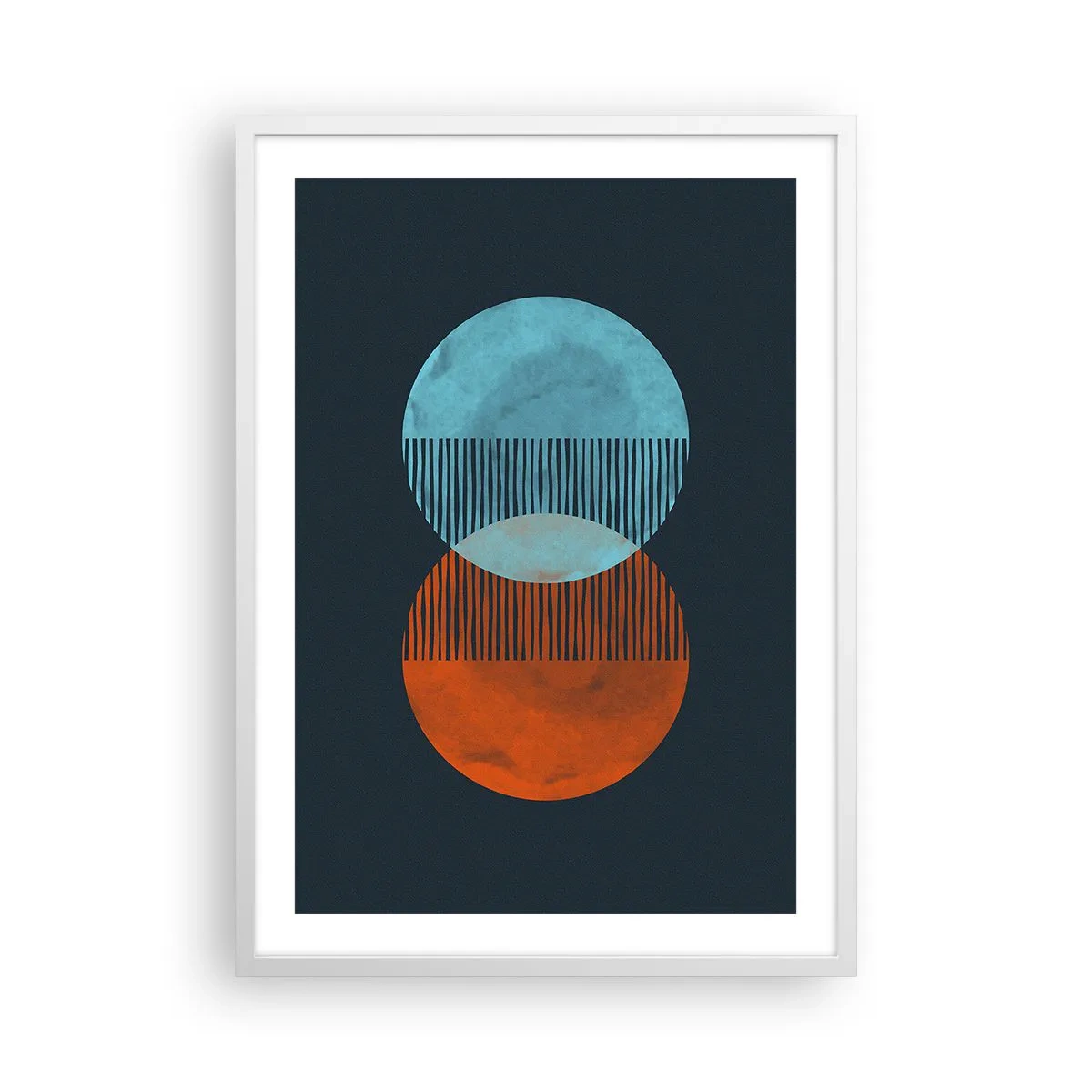 Poster in einem weißen Rahmen - Astronomische Fantasie - 50x70 cm