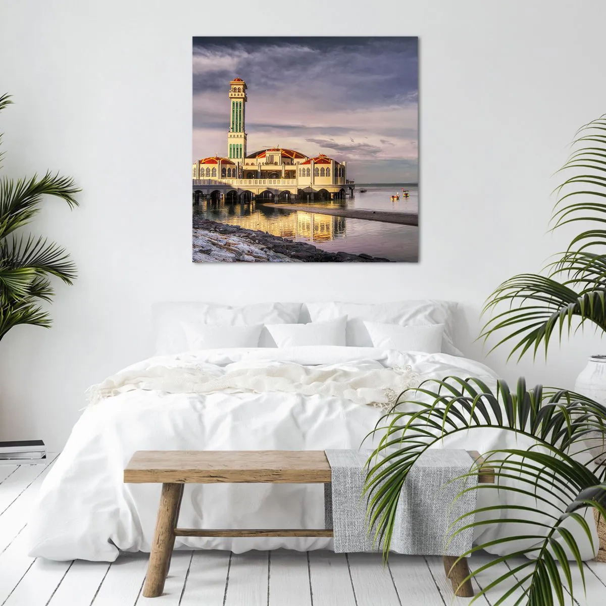 Bild auf Leinwand - Leinwandbild - Tempel der Natur - 50x50 cm