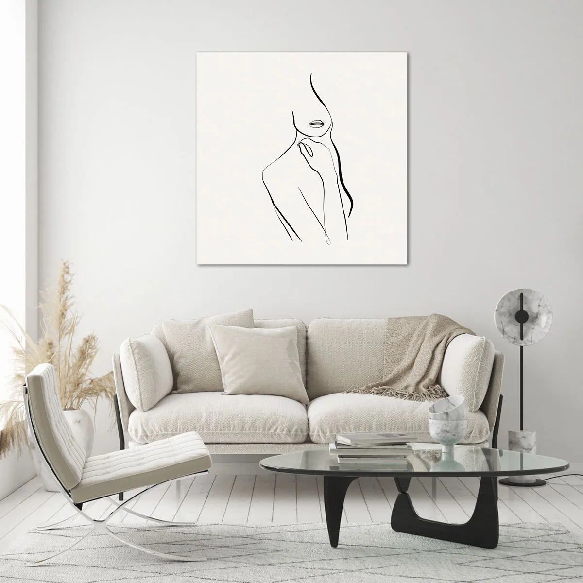 Glasbild - Bild auf glas - Eine Welle der Melancholie - 50x50 cm