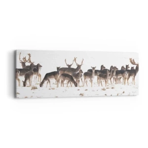 Bild auf Leinwand - Leinwandbild - Kommen die Weihnachten? - 90x30 cm
