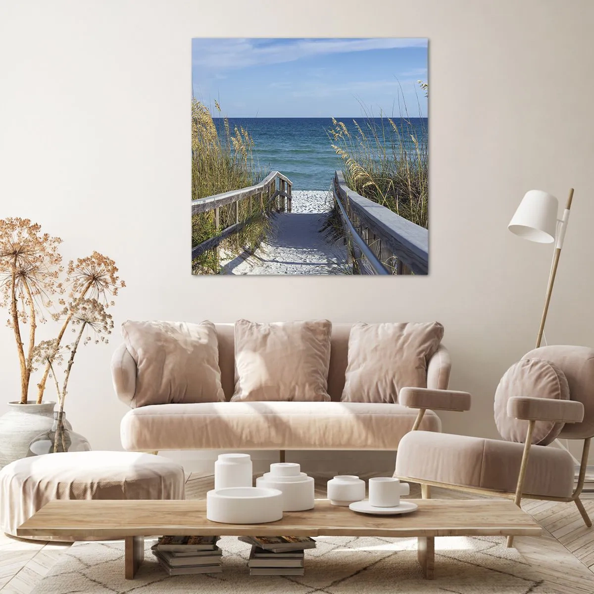 Bild auf Leinwand - Leinwandbild - In der Sonne, im Wind - 30x30 cm