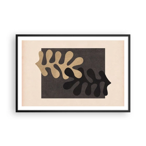 Poster in einem schwarzem Rahmen - Abwesenheit und Ergänzung - 91x61 cm