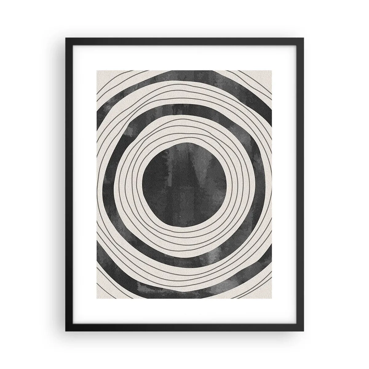 Poster in einem schwarzem Rahmen - Auf den Punkt gebracht - 40x50 cm