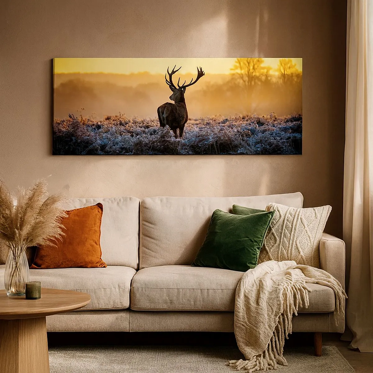 Bild auf Leinwand - Leinwandbild - Gekrönt auf seinem Besitz - 100x40 cm