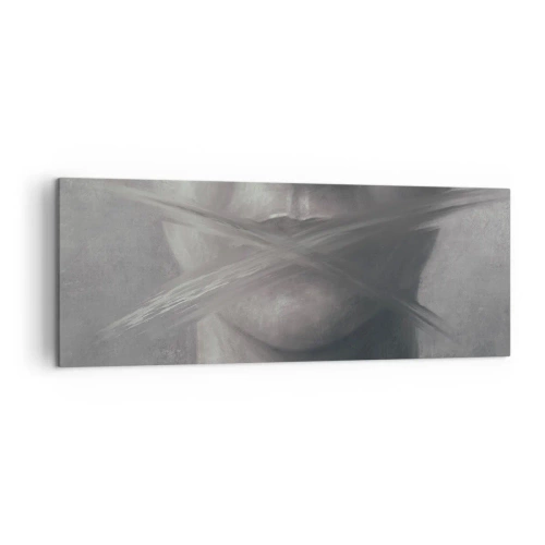 Bild auf Leinwand - Leinwandbild - Ohne ein Wort - 140x50 cm