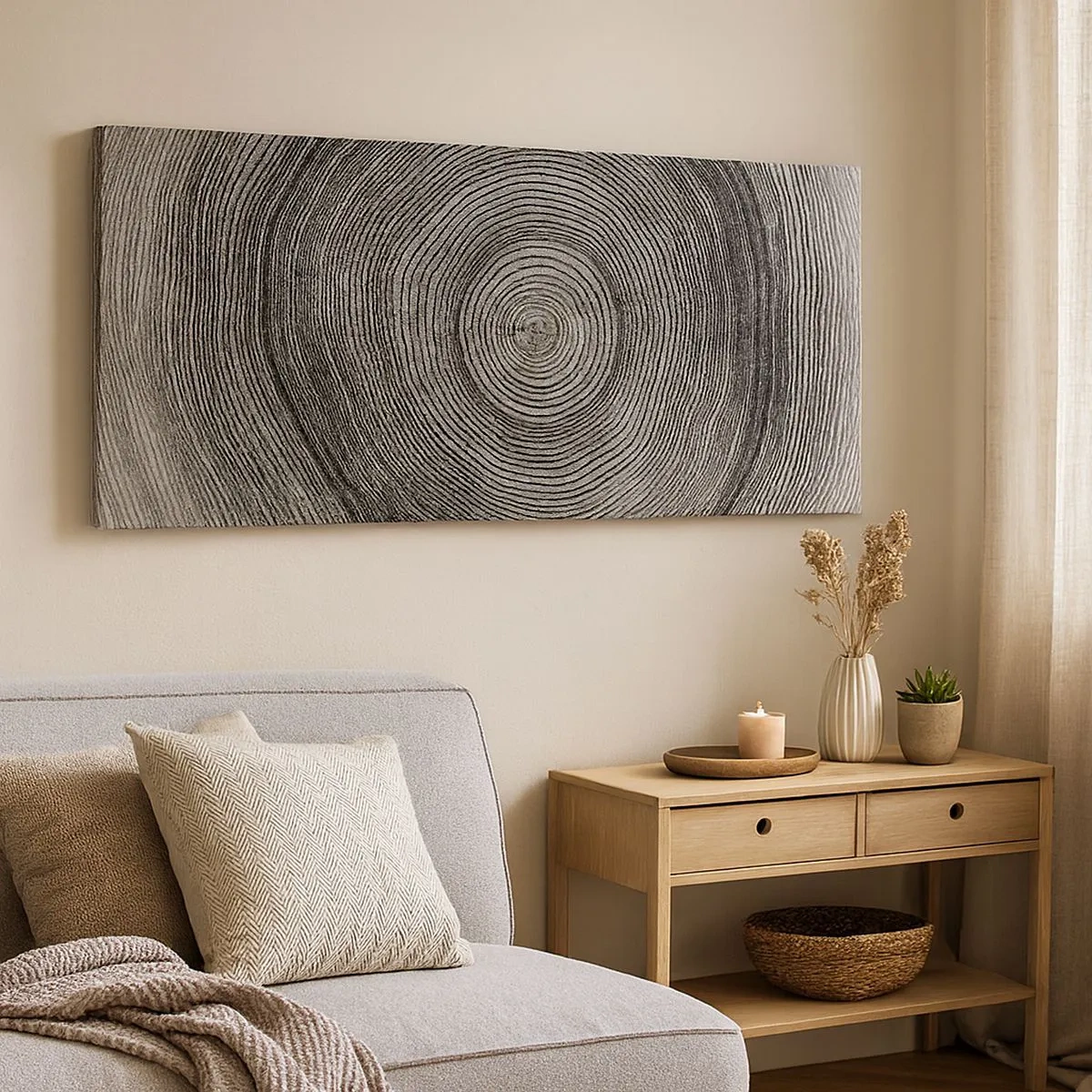 Bild auf Leinwand - Leinwandbild - Zeichen der Zeit - 100x40 cm