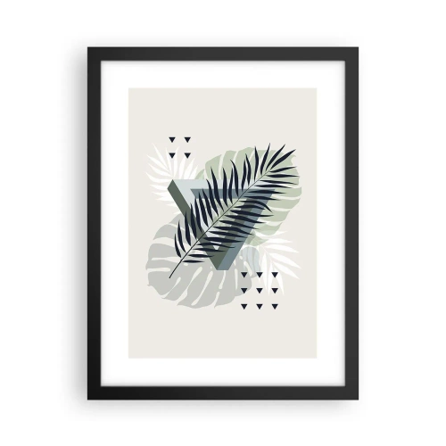 Poster in einem schwarzem Rahmen - Natur und Geometrie – zwei Ordnungen? - 30x40 cm