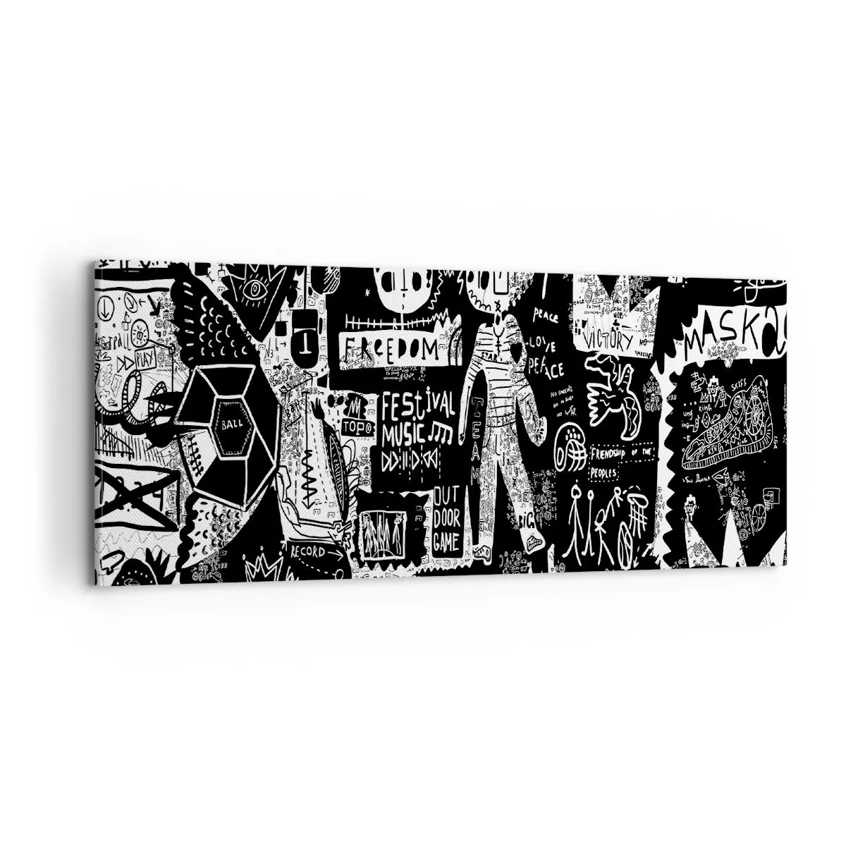 Bild auf Leinwand - Leinwandbild - Spirituelle Jugend des Gesetzes und der Freude - 100x40 cm