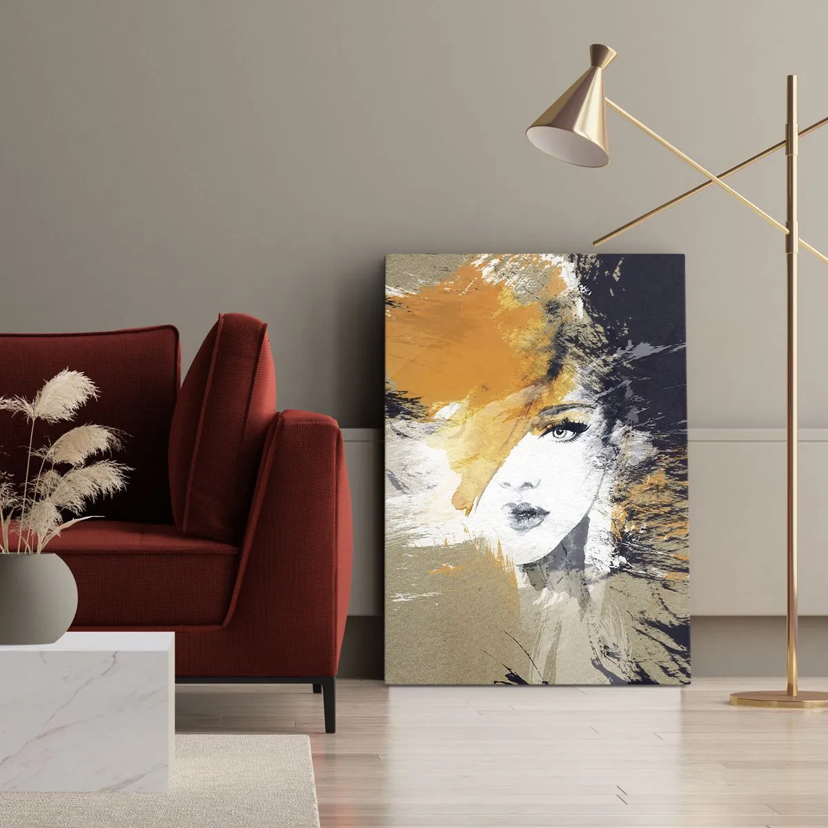 Bild auf Leinwand - Leinwandbild - Und es ist Licht - 45x80 cm