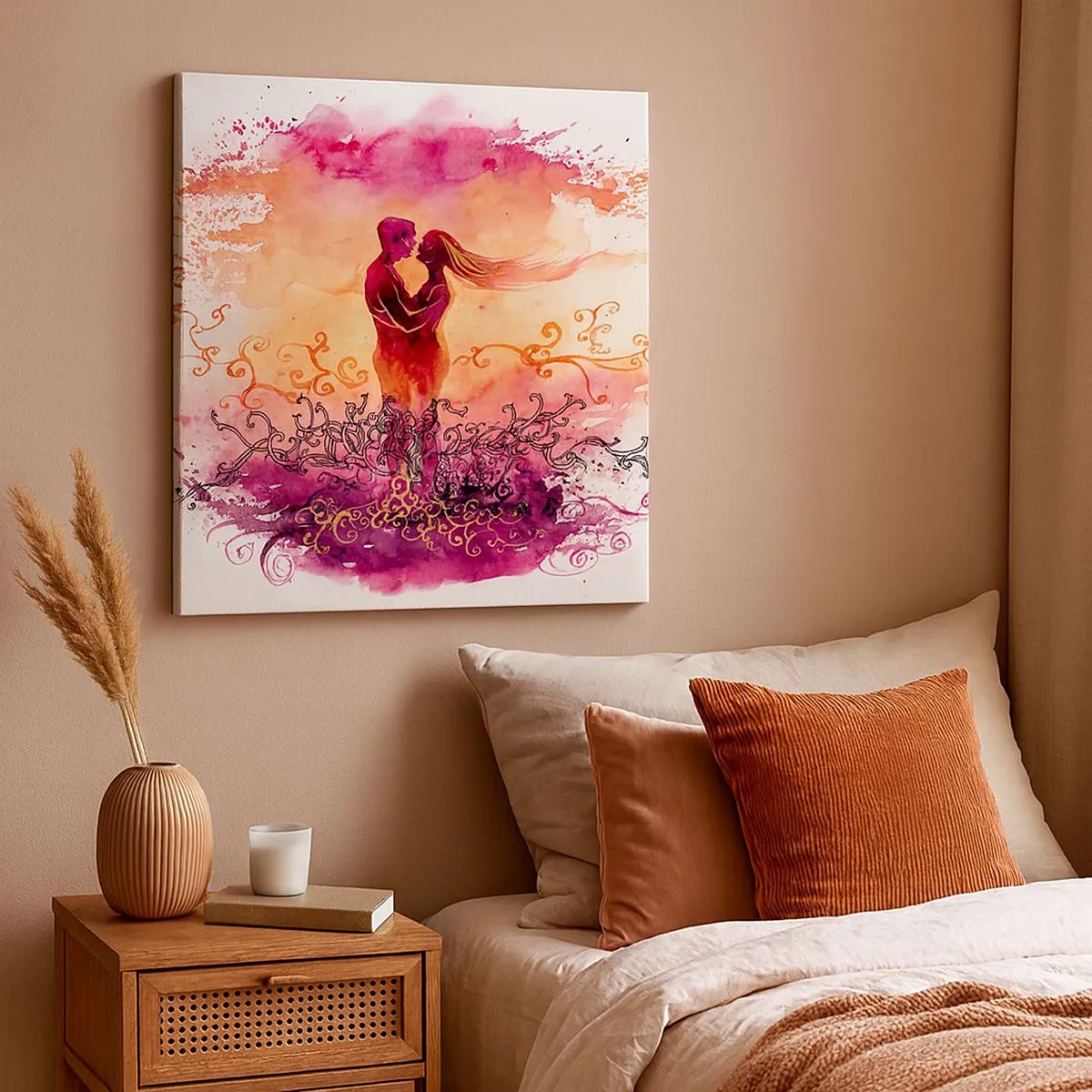 Bild auf Leinwand - Leinwandbild - Ein Herz! ich brauche so wenig... - 30x30 cm