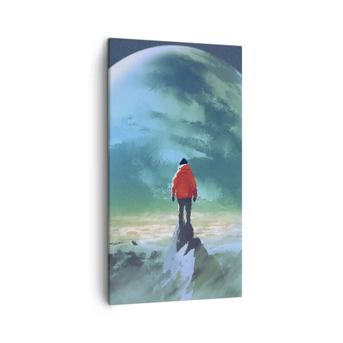 Bild auf Leinwand - Leinwandbild - Entdecker des neuen Landes - 45x80 cm