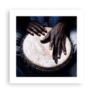 Poster - Lebe in deinem eigenen Rhythmus - 40x40 cm