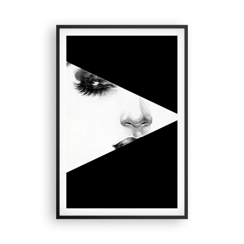Poster in einem schwarzem Rahmen - Immer unentdeckt - 61x91 cm
